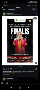 Read more about the article Melaju sebagai Finalis Putri Tenun Kabupaten Bima 2025