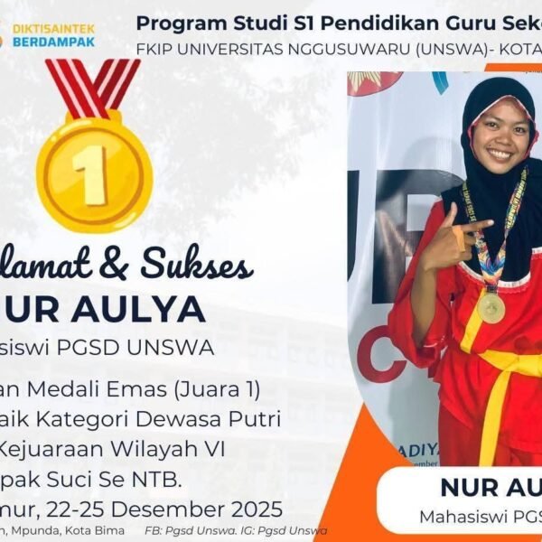 Mahasiswi PGSD UNSWA Raih Medali Emas dan Pesilat Terbaik Tapak Suci Se-NTB