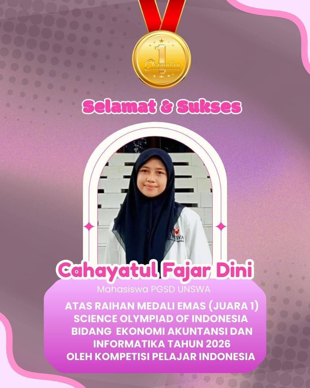Read more about the article Mahasiswa PGSD UNSWA Sabet Medali Emas Science Olympiad of Indonesia 2026